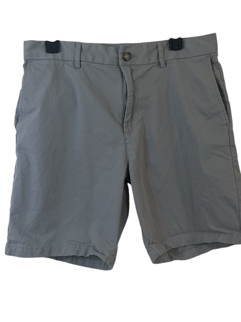 Mens Old Navy Slim Shorts Built-In Flex 34 Gray Chino Pockets Zip Closure